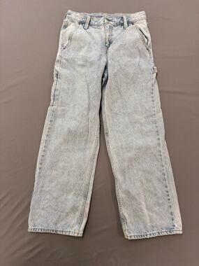 Old Navy • Boys Light Wash Original Baggy Jeans Size 12 adjustable waist